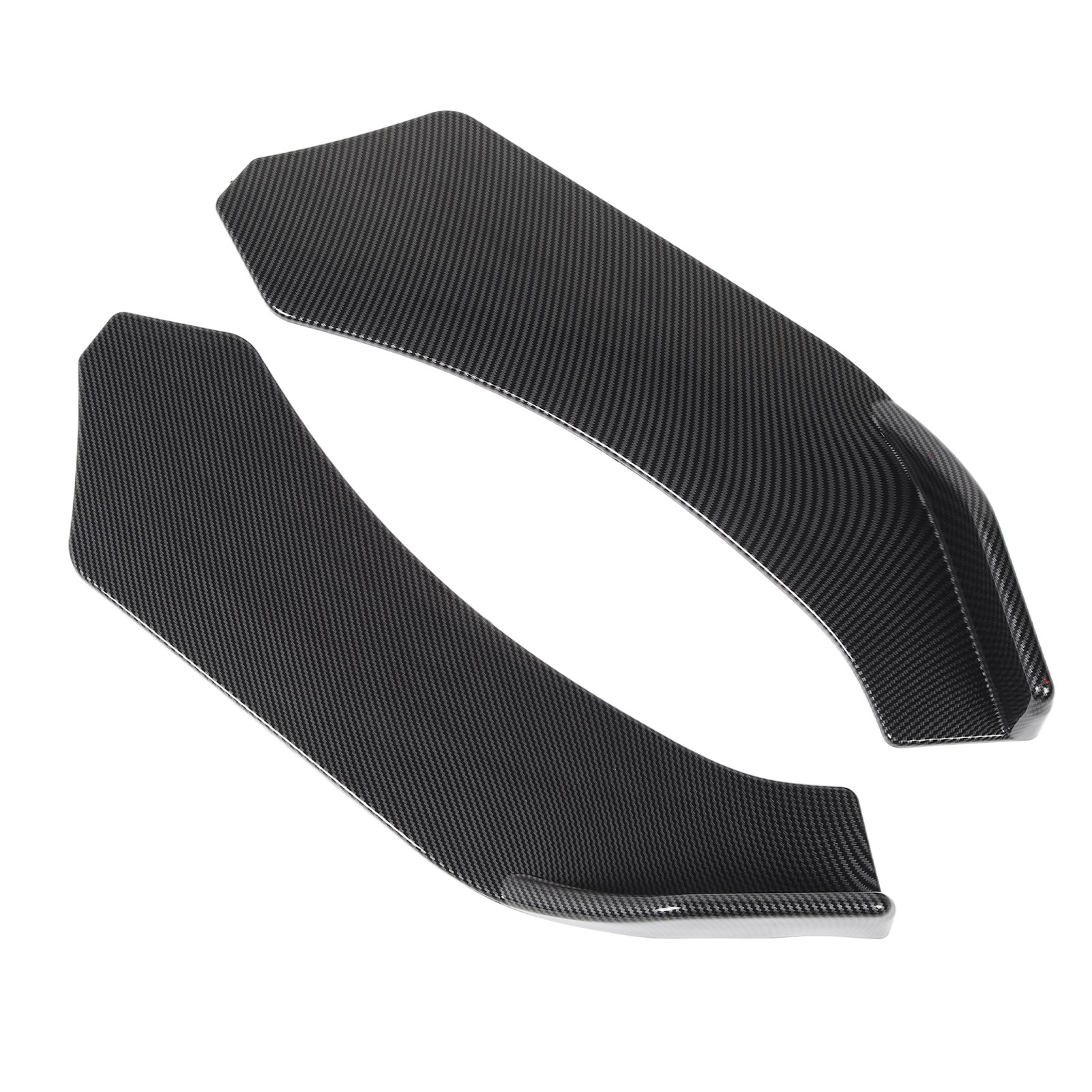 Set Mit 2 Universellen Frontstoßstangenlippenschutzleisten, Carbonfaser-optik, 57 Cm, Lippenschutz Für Fahrzeuge