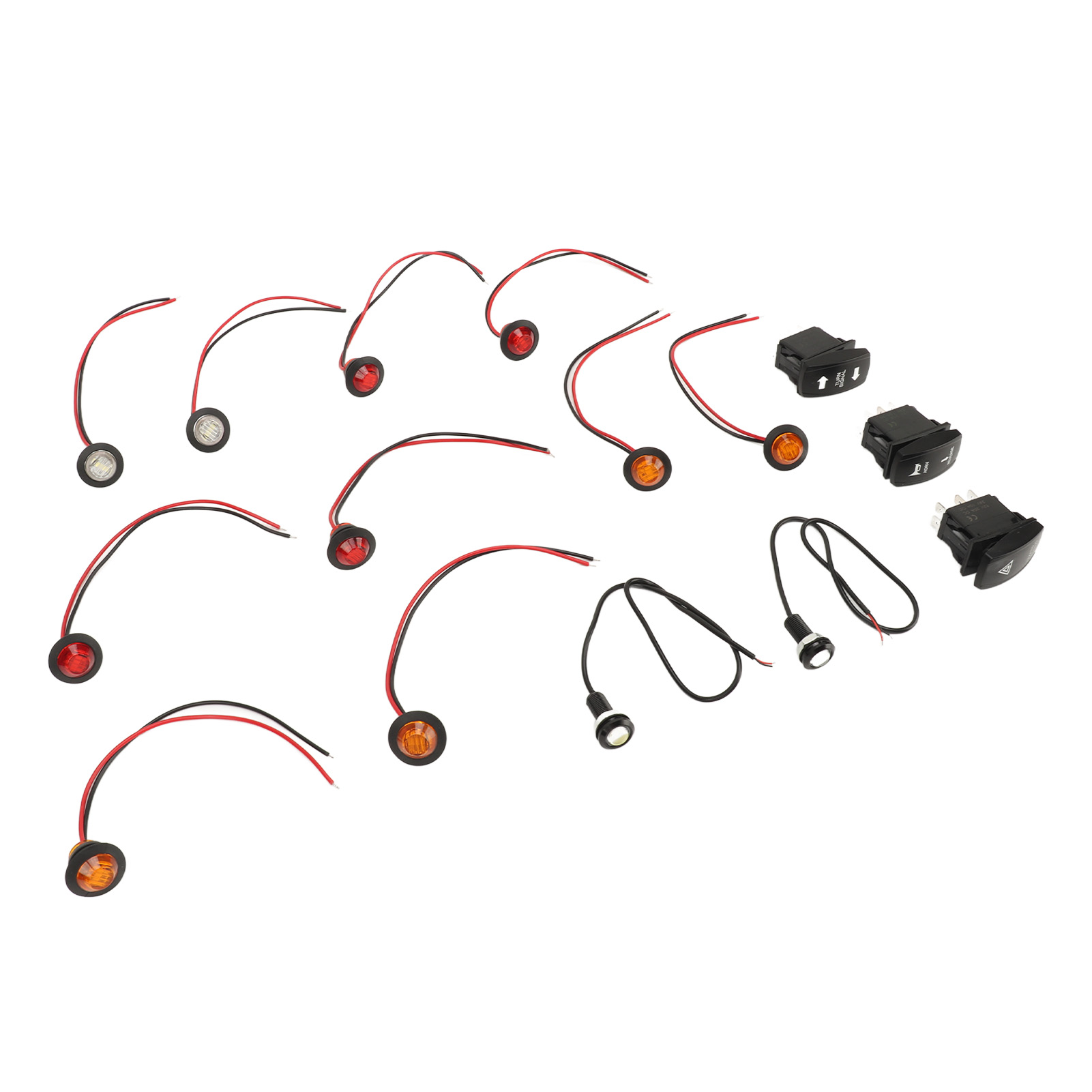 Blinkerset Für Utv Mit Blinkrelais Und Dc12v Kippschalter, Kompatibel Mit Polaris Rzr Ranger Turbo.