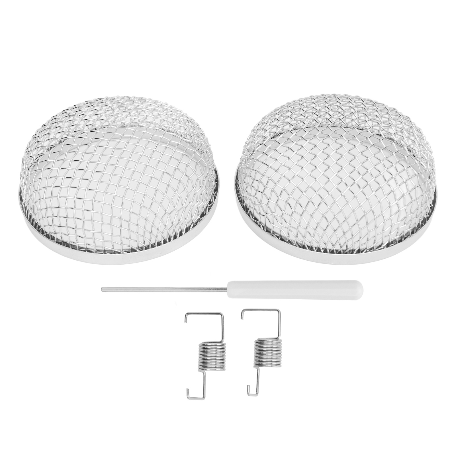 Set Aus 2 Runden Insektenschutzgittern Aus Edelstahl, 7,1 Cm (2,8 Zoll), Für Den Abgaskanal Der Heizung Von Wohnmobilen.