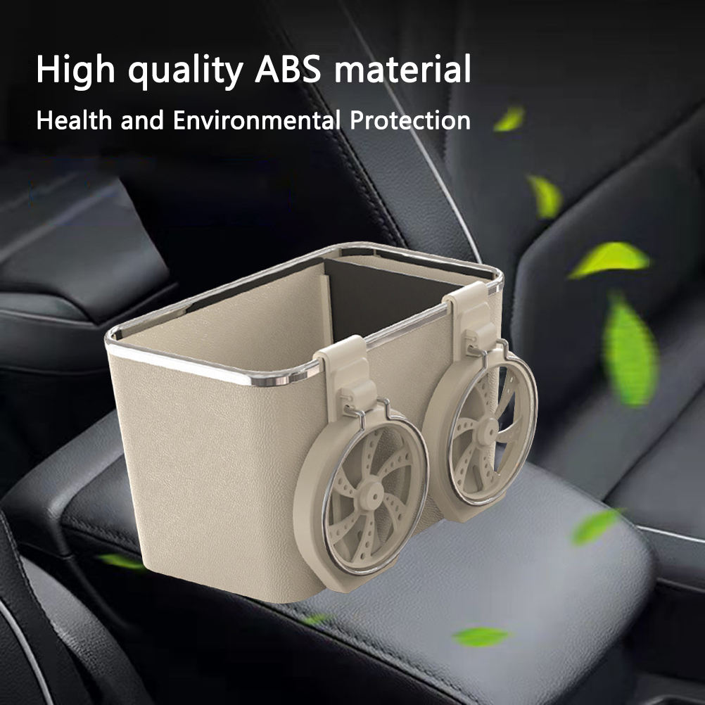 Boîte De Rangement Pour Accoudoir De Voiture Avec 2 Porte-gobelets Pliables, Organisateur De Siège Auto Multifonctionnel, Boîte À Mouchoirs, Porte-cartes Pour Smartphone, Accessoires Intérieurs De Voi