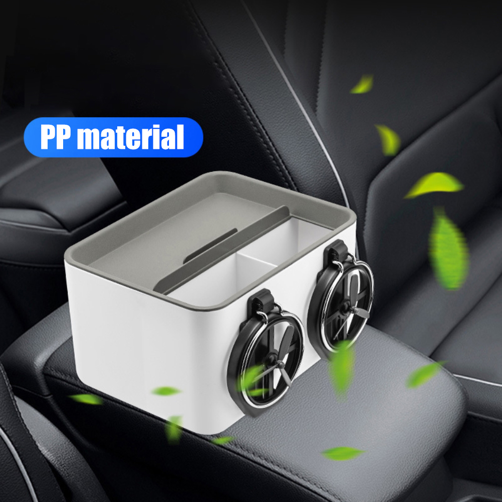 Boîte De Rangement Pour Accoudoir De Voiture Avec Porte-gobelet, Organisateur De Siège Auto Multifonctionnel, Boîte À Mouchoirs Pour Smartphone Et Portefeuille, Accessoires Intérieurs De Voiture