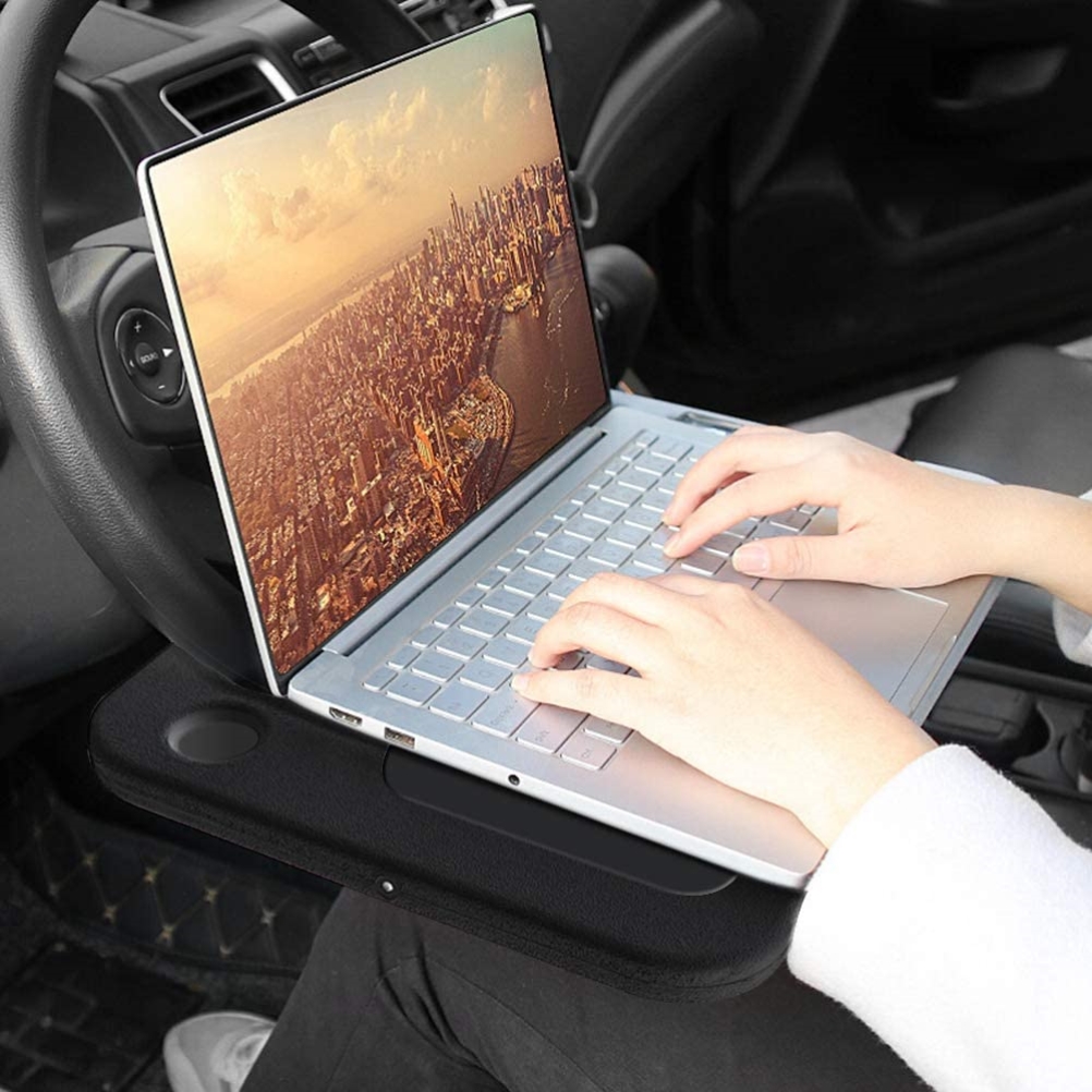 Plateau De Volant Pour Ordinateur Portable/tablette De Voiture Avec Support Pour Ordinateur, Repas, Collations, Déjeuner Et Boissons.