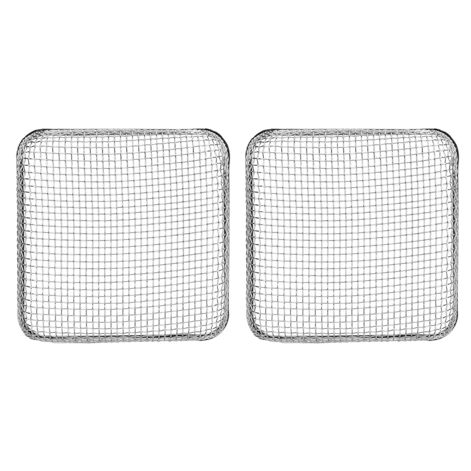 Set Mit 2 Insektenschutzgittern Für Den Heizungsabluftkanal Von Wohnmobilen, 11,4 X 11,4 Cm, Aus Robustem Edelstahl.
