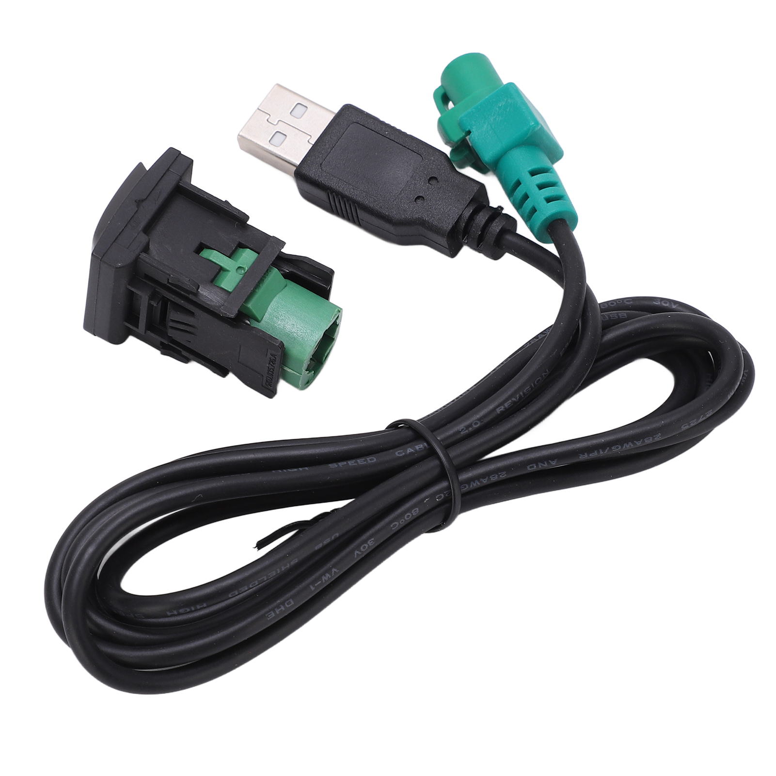 3-poliger Rca-kabeladapter Für Den Autoausgang, Der Den 6-poligen Blauen Av-anschluss 3040 Des Dvd-navigationssystems Ersetzt.