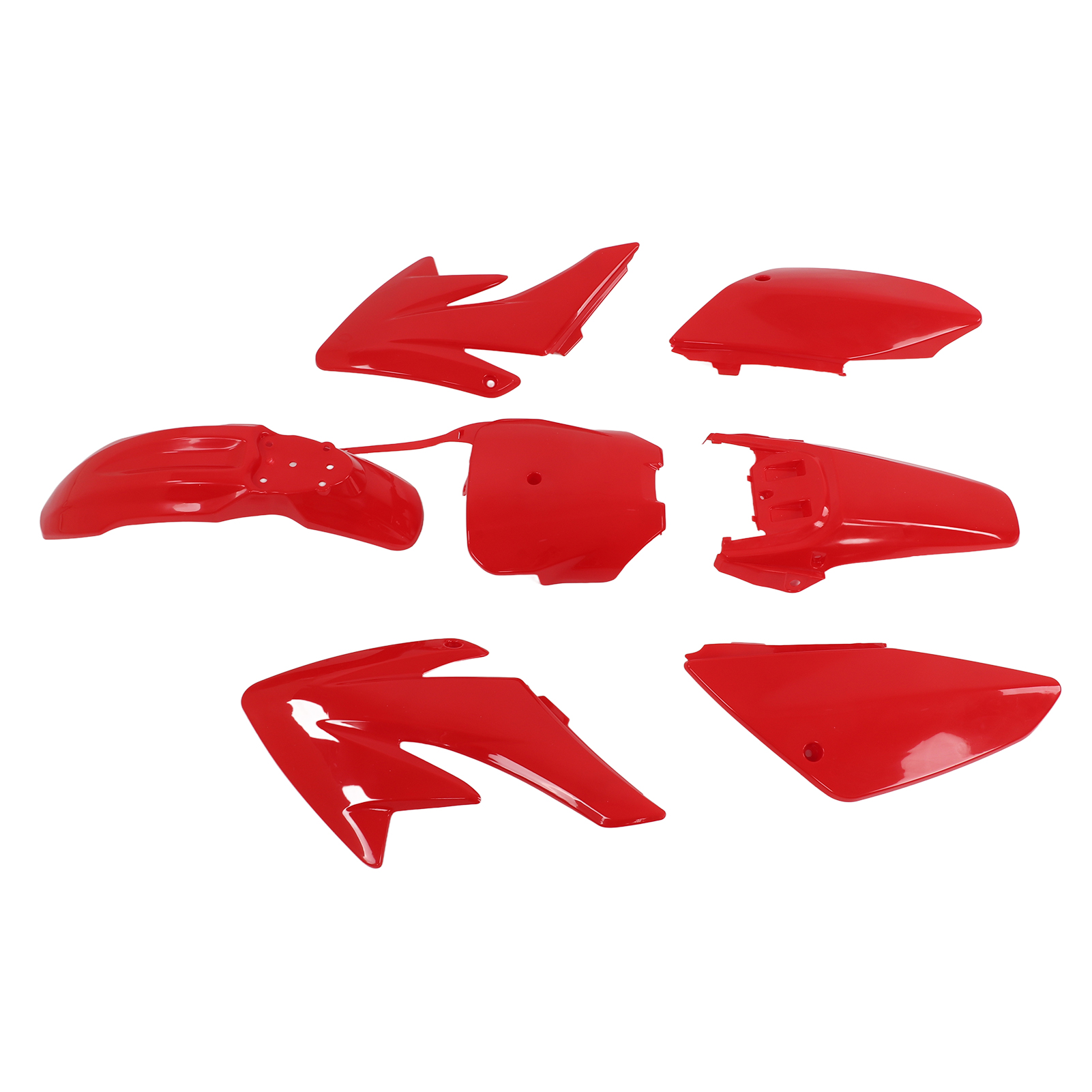 Motorrad-windschutzscheibe Aus Abs-kunststoff, Verschleiß- Und Alterungsbeständig, Für Crf 70red.