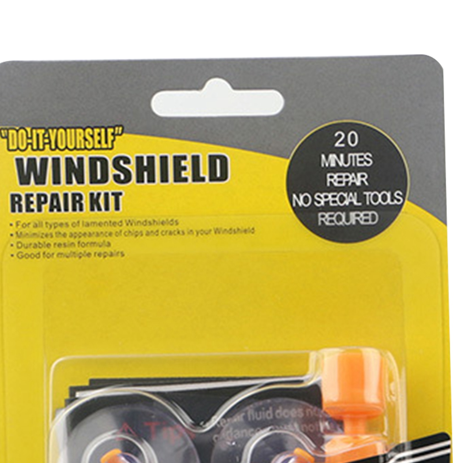 Schnellreparaturset Für Gerissene Windschutzscheiben: Reparaturflüssigkeit Für Steinschläge Und Risse.