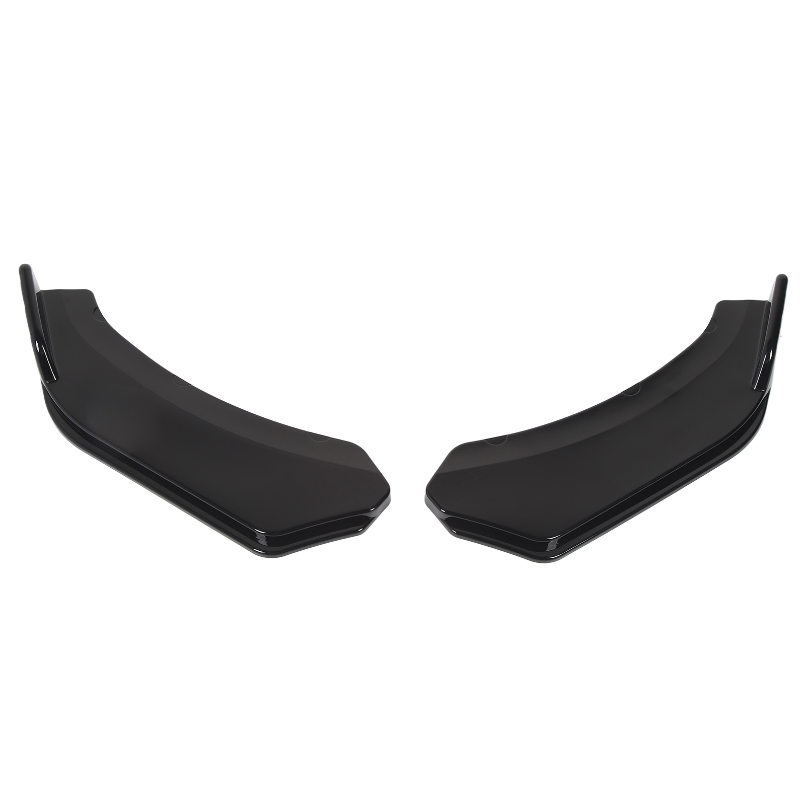Set Aus 2 Stoßstangenecken-schutzleisten 56 Cm (links Und Rechts), Glänzend Schwarz, Für Fahrzeuge.