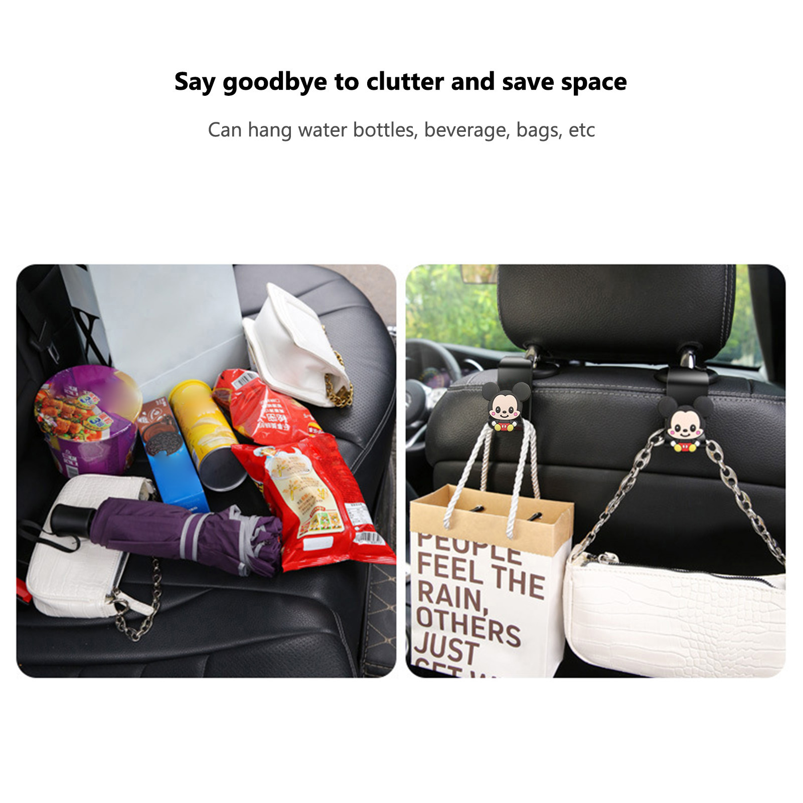 Kopfstützenhaken Für Die Rücksitzlehne, Multifunktionaler Halter Für Flasche, Tasche, Geldbörse, Handy, Herren