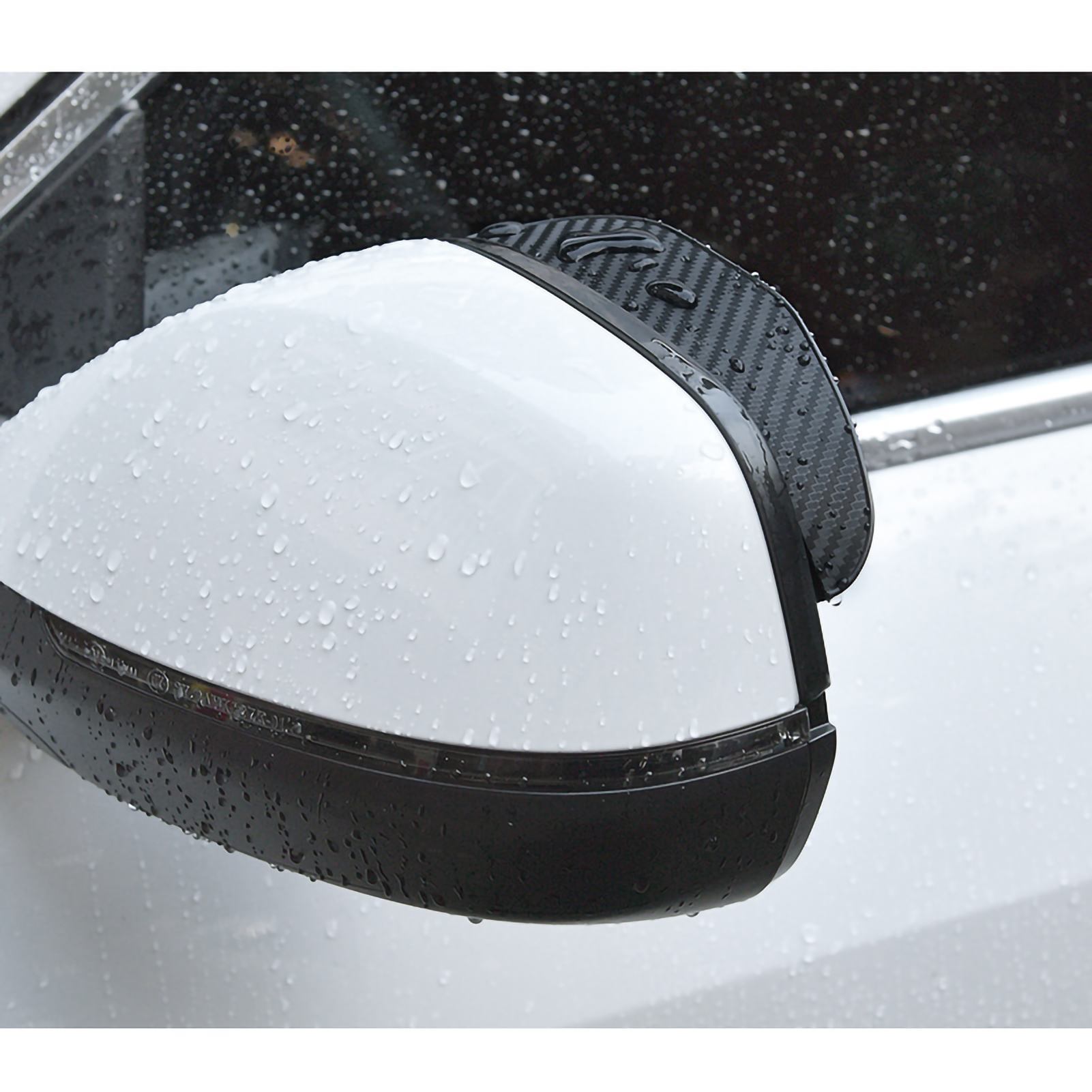 Rückspiegel, Regenschutzleiste, Carbonfaser-optik, Wasserdicht, Sonnenbeständig, Universell Für Autos