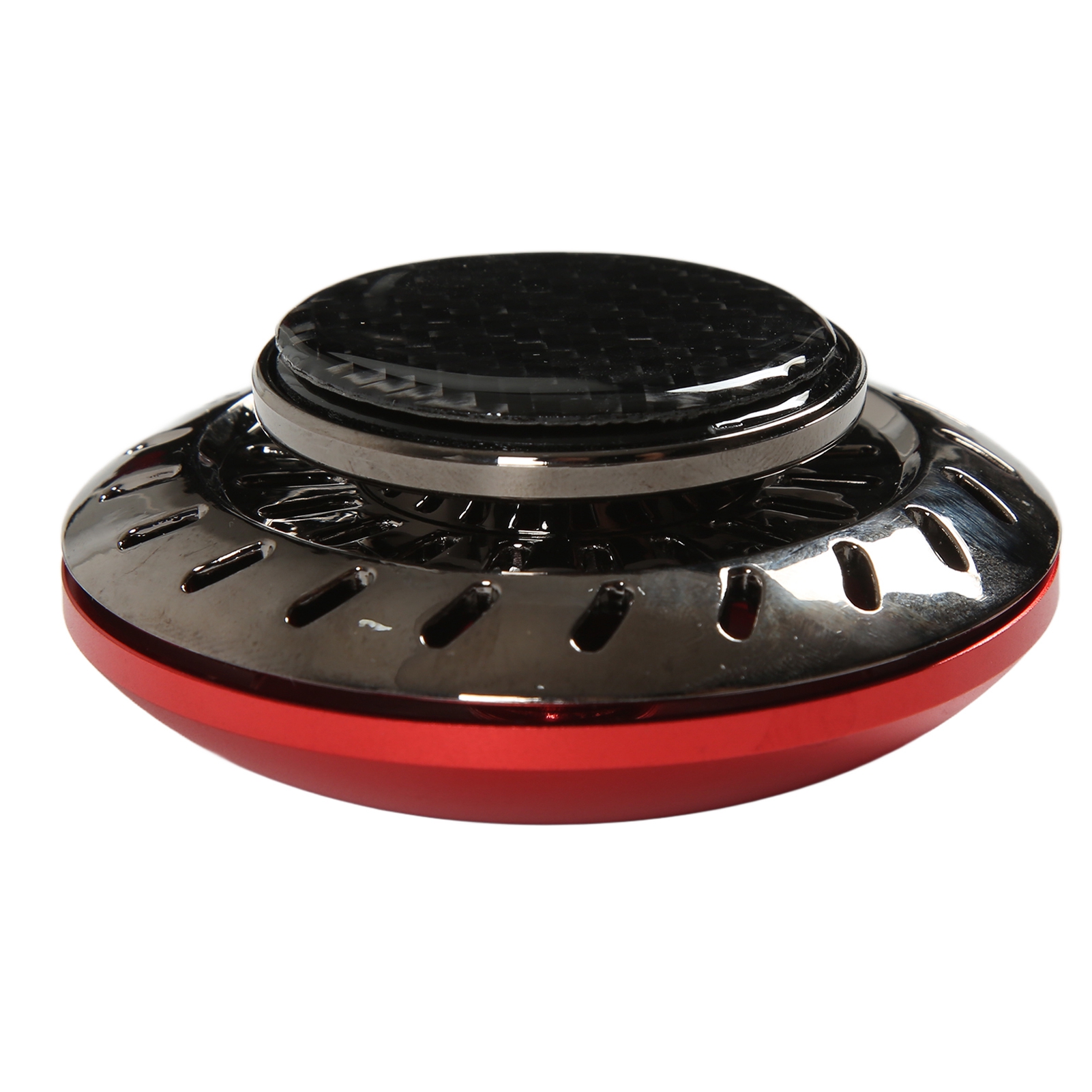 Désodorisant Pour Voiture En Forme De Disque Volant, Longue Durée, Aromathérapie Aux 2 Huiles Essentielles, Rouge.