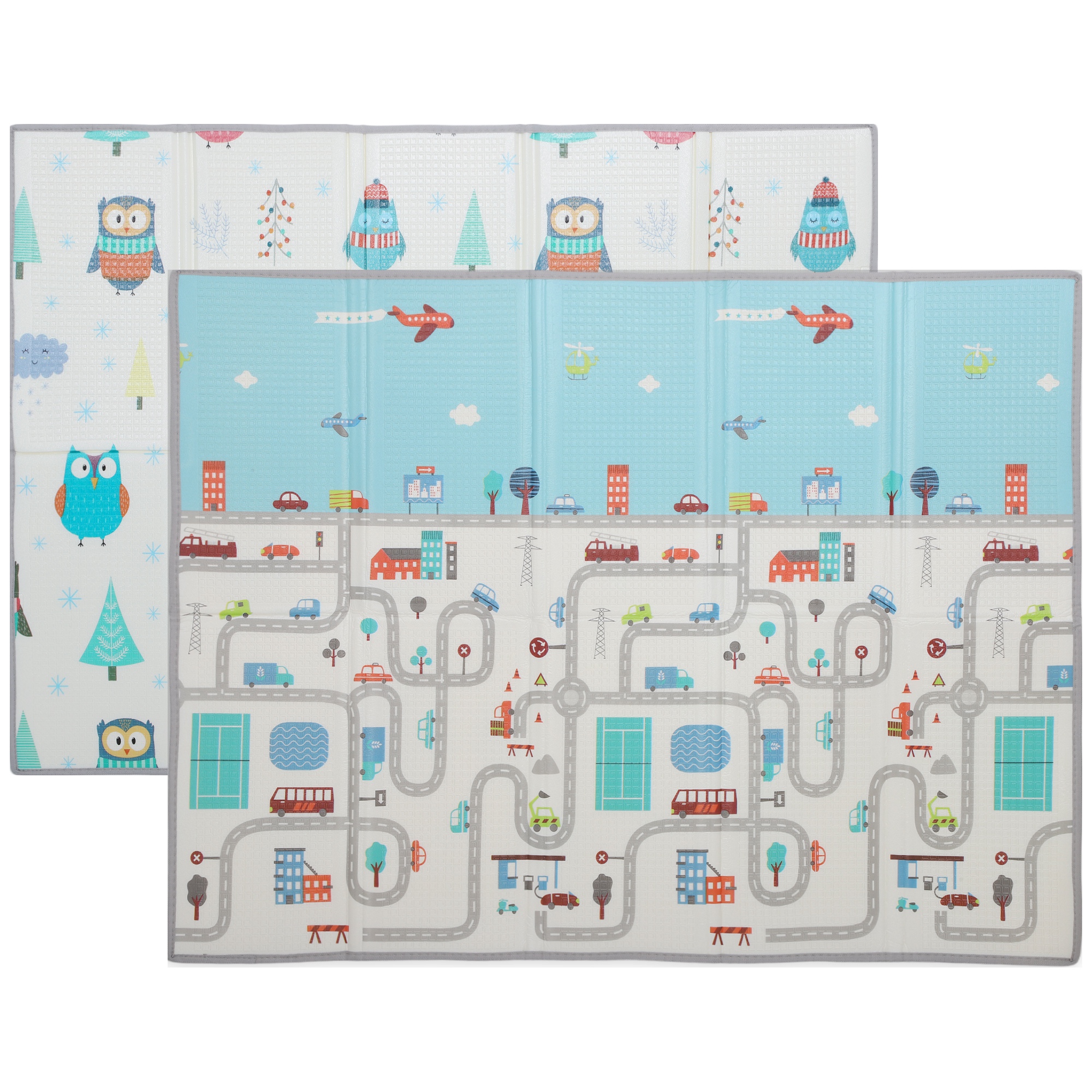 Lot Matelassé Babylekmatta, Motif Diamant, Mousse Antidérapante 1,5 Cm D’épaisseur, Tapis De Jeu Rembourré