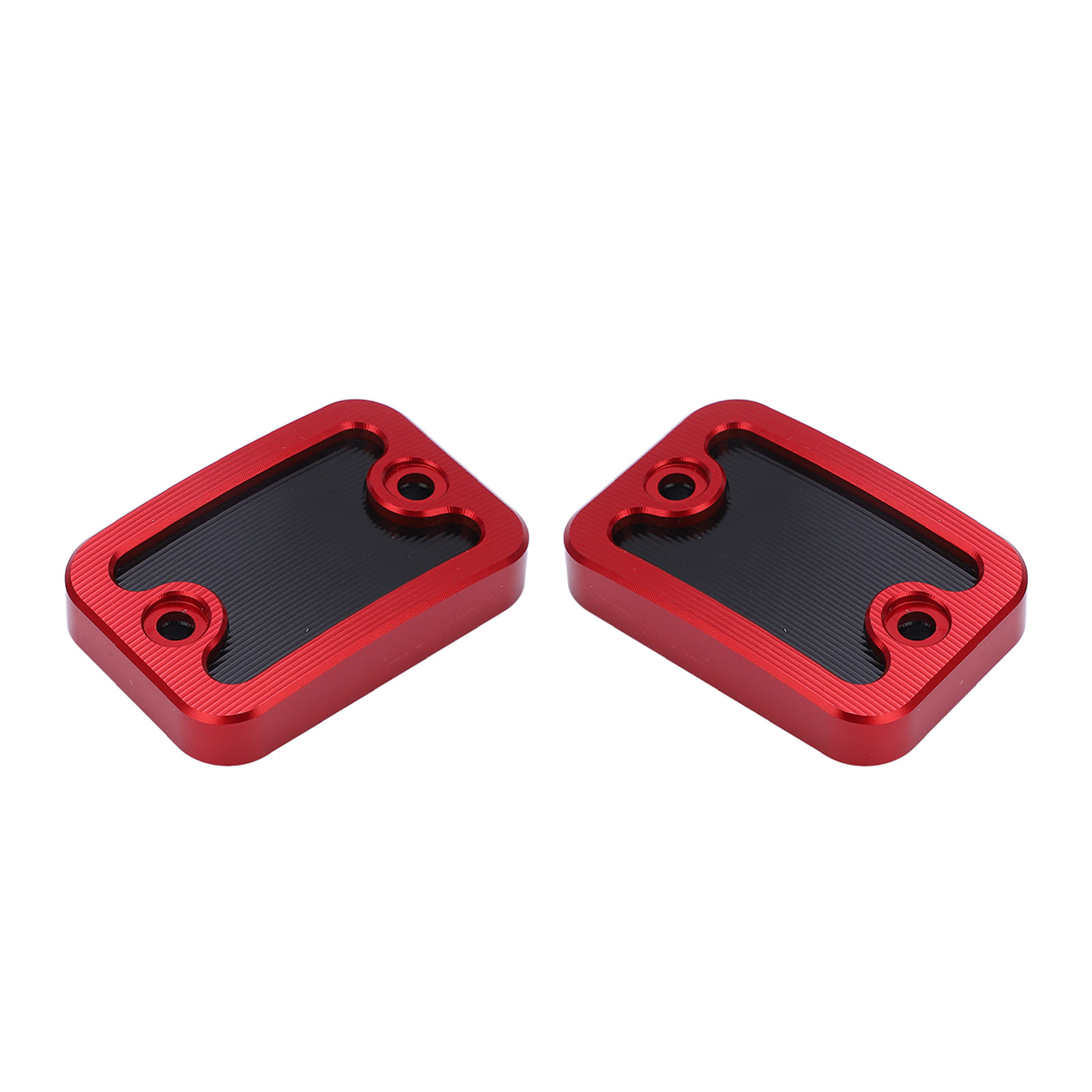 Lot De 2 Couvercles De Réservoir De Liquide De Frein Avant (gauche Et Droite) En Aluminium Usiné, De Rechange Pour Nmax155 Et Nmax125 (2015-2020), Rouge.