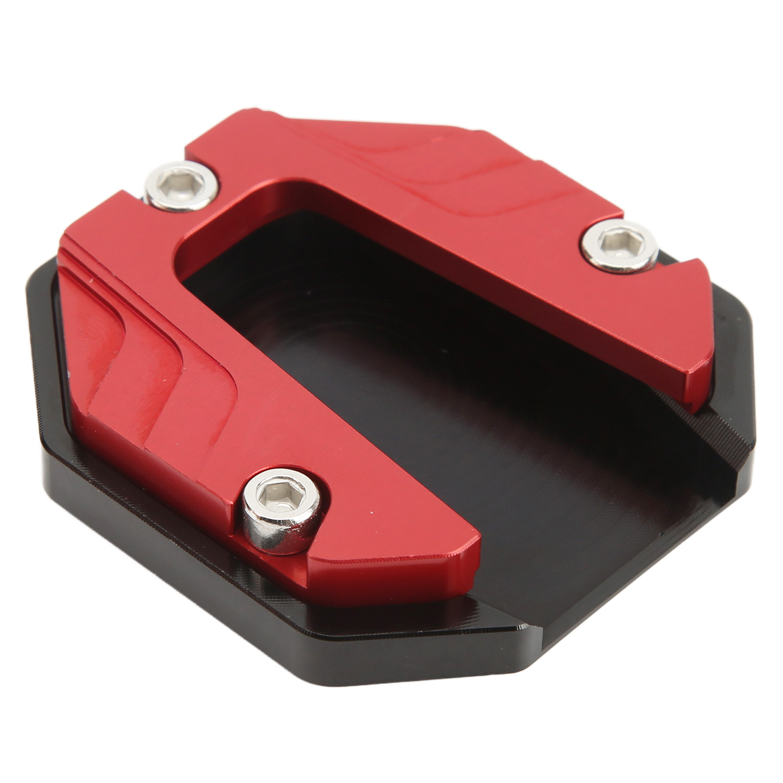 Plaque De Support De Béquille Latérale De Moto Haute Résistance, Accessoire Rouge