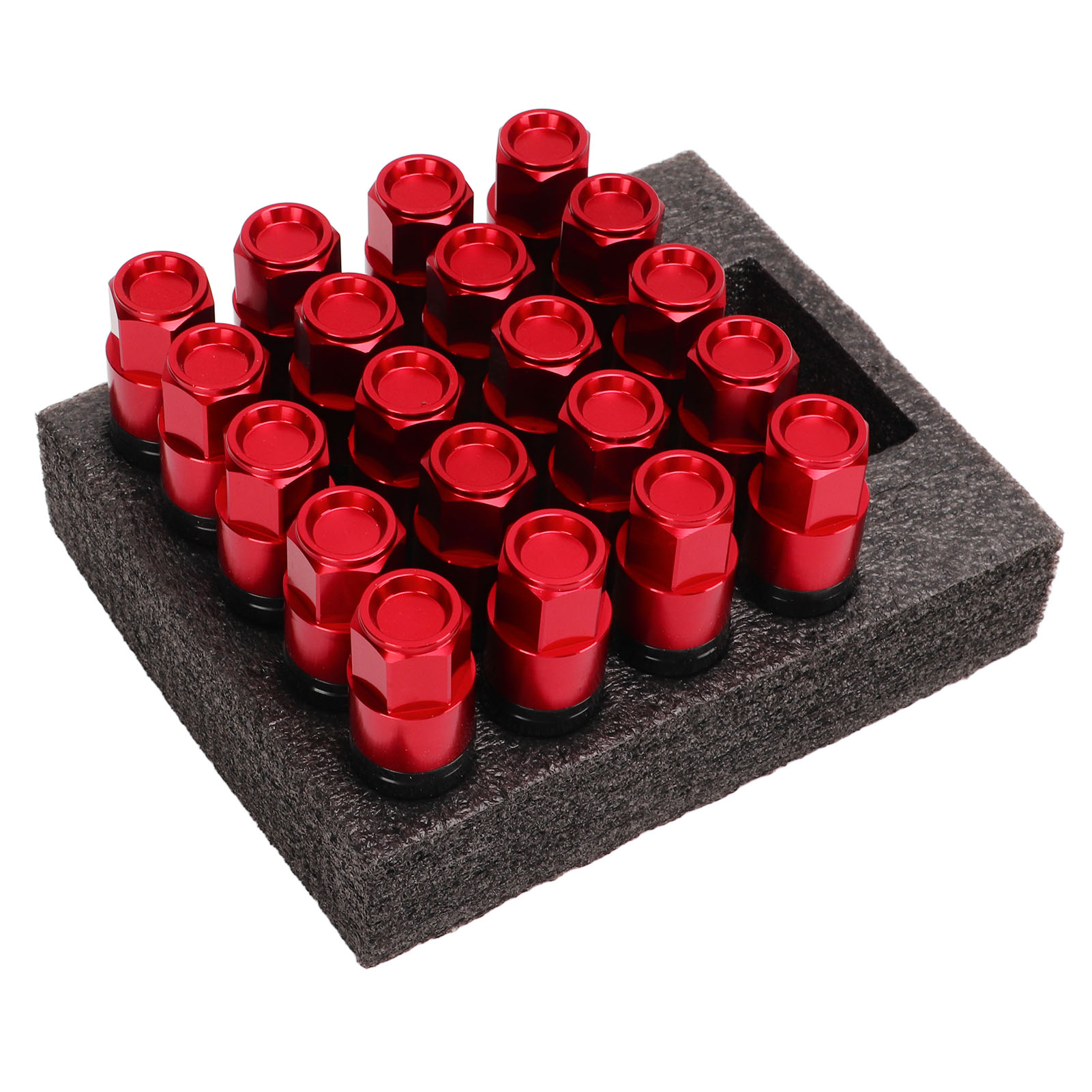 Lot De 20 Boulons De Roue À Siège Conique M14x1,5, Écrous De Roue Coniques Universels, Accessoires Automobiles Rouges