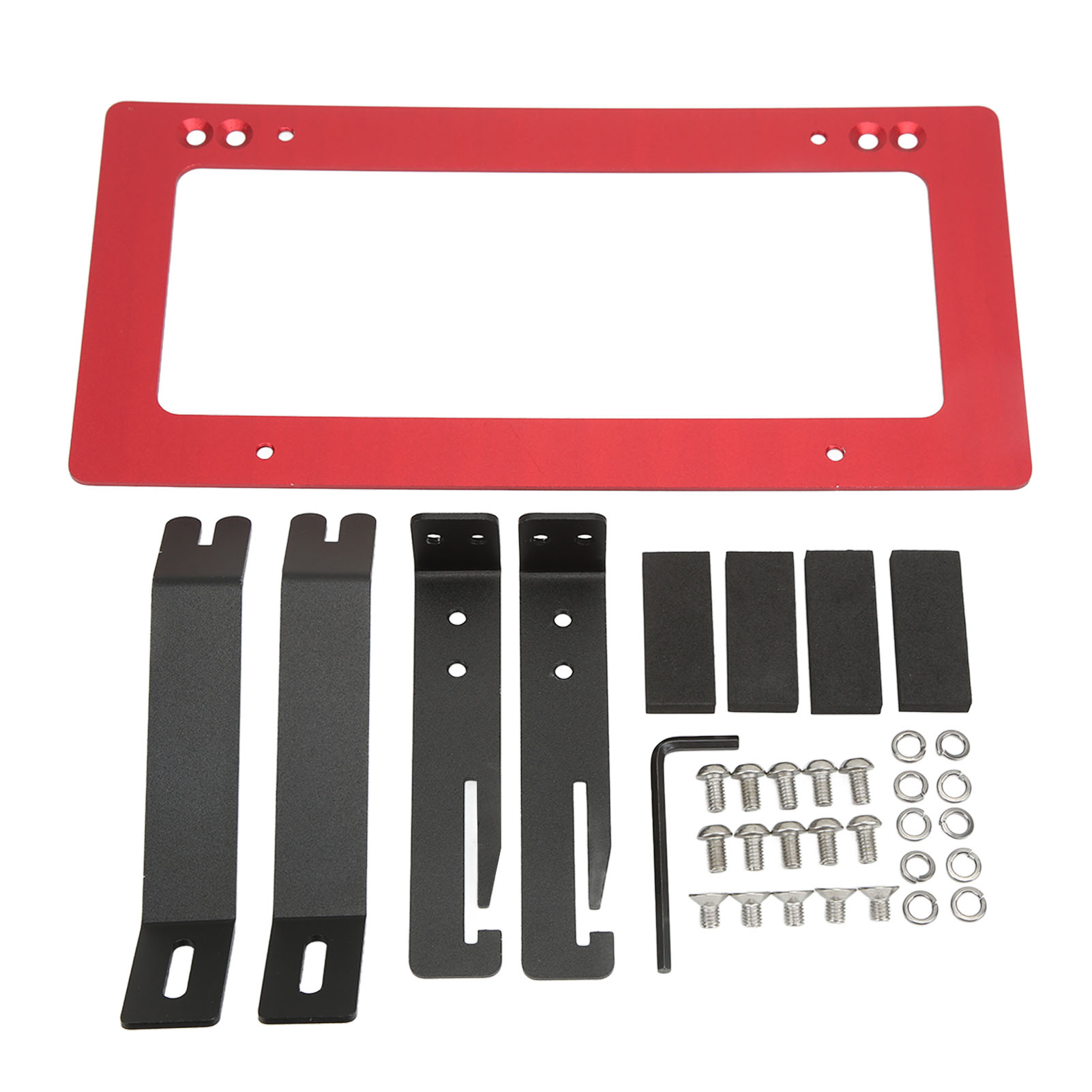 Support De Plaque D'Immatriculation Avant En Alliage D'Aluminium, De Remplacement Pour Tesla Model Y 2017-2022, Rouge