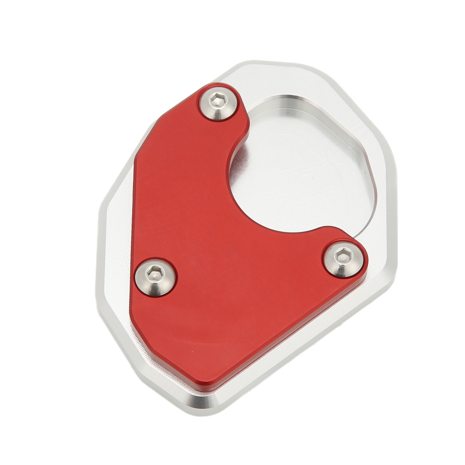 Motorrad-seitenständer, Verlängerte Aluminiumplatte, Rot, Kompatibel Mit Trident 660 (ab 2021).