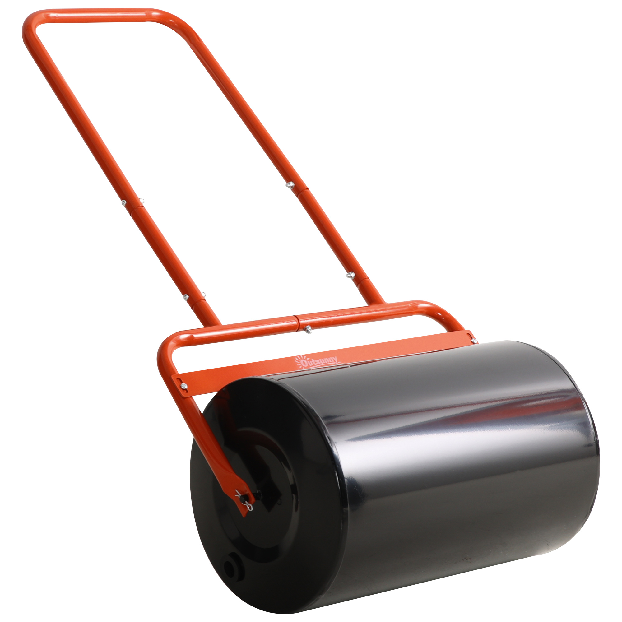 Rouleau À Gazon Pratique, Rouleau De Jardin Flexible En Acier, 58 X 32,5 X 113 Cm, Rouge