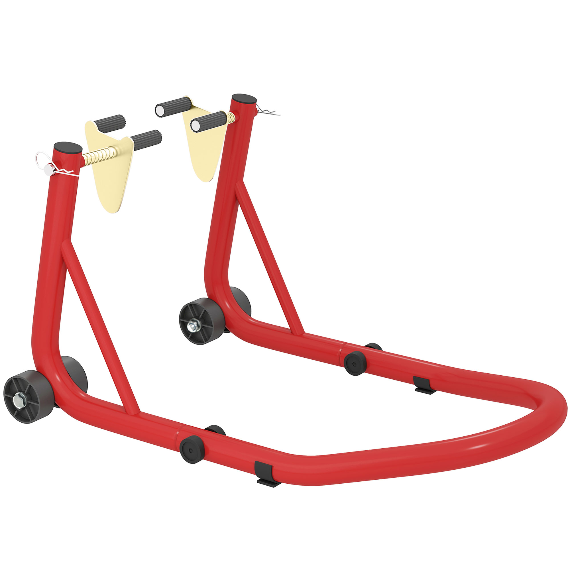 Support Avant Moto, Lève-moto Jusqu'à 544 Kg, Acier, Rouge