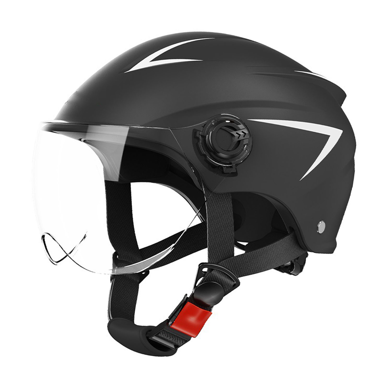 Motorradhelm Mit Sonnenschutz, Modular, Für Alle Jahreszeiten, Für Damen Und Herren, Schwarz.