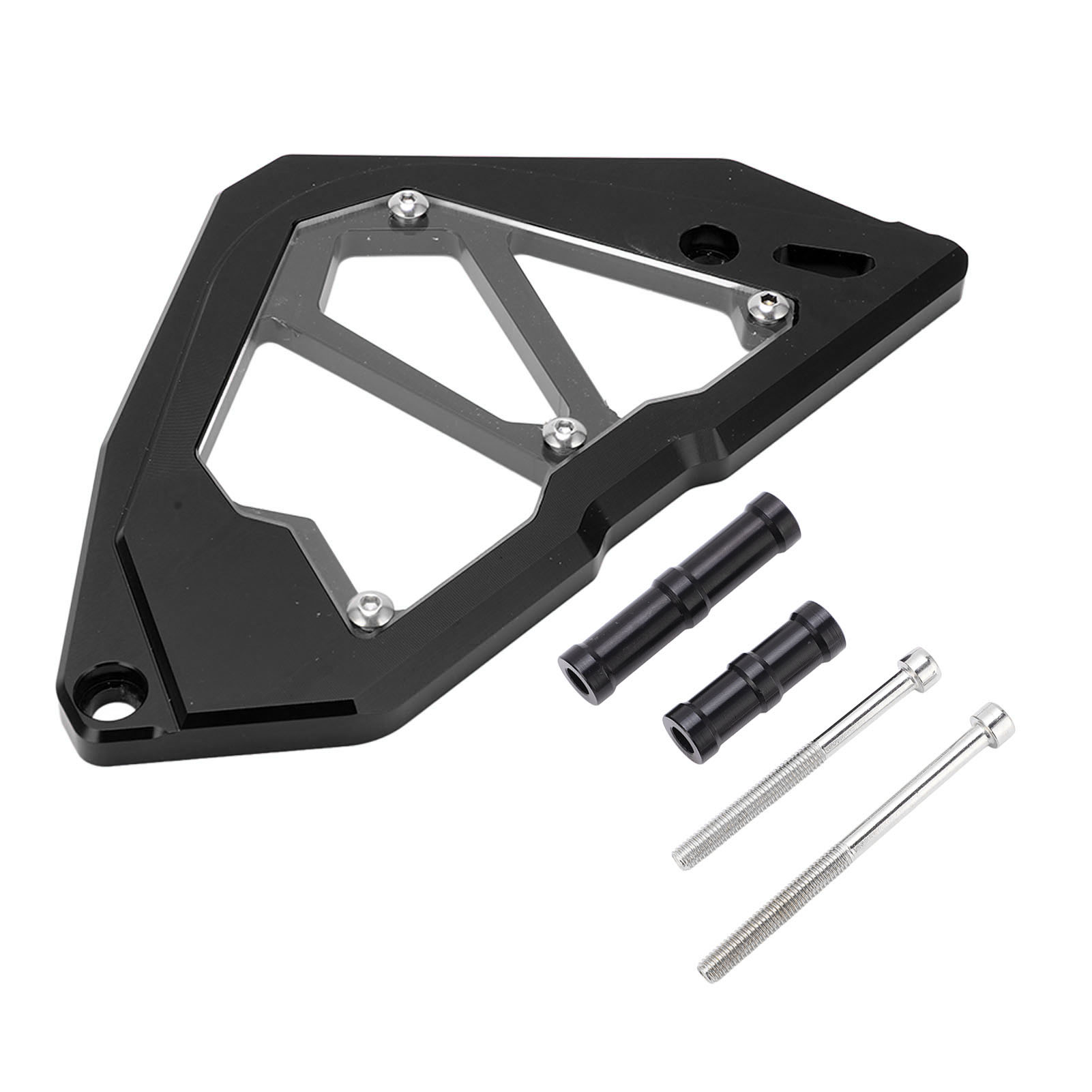 Cnc-gefräste Vorderradabdeckung Und Kettenschutz Aus Aluminium Für Ninja 250/300 (2013–2017) – Schwarz