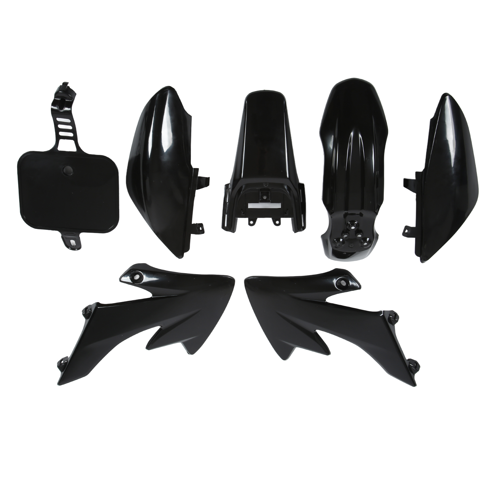 Verkleidungssatz Aus Schwarzem Kunststoff (teile), Motorradzubehör, Ersatzteil Für Xr50 Crf50 Motocross-motorrad
