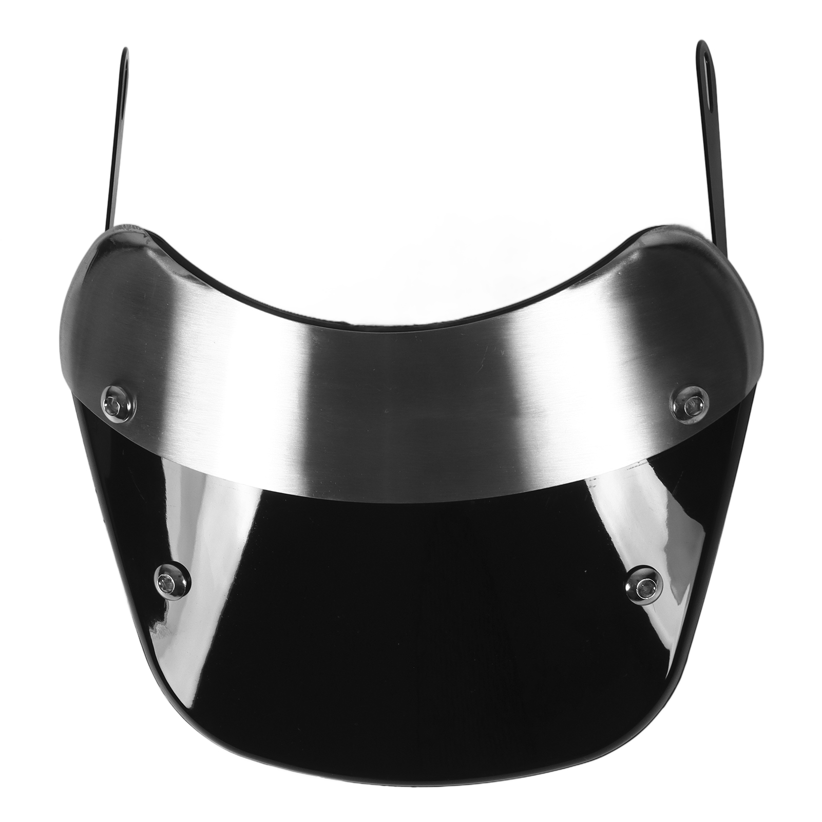 Motorrad-windschutzscheibe, Schutzabdeckung, Retro-design, Universelles Motorradzubehör, Schwarz