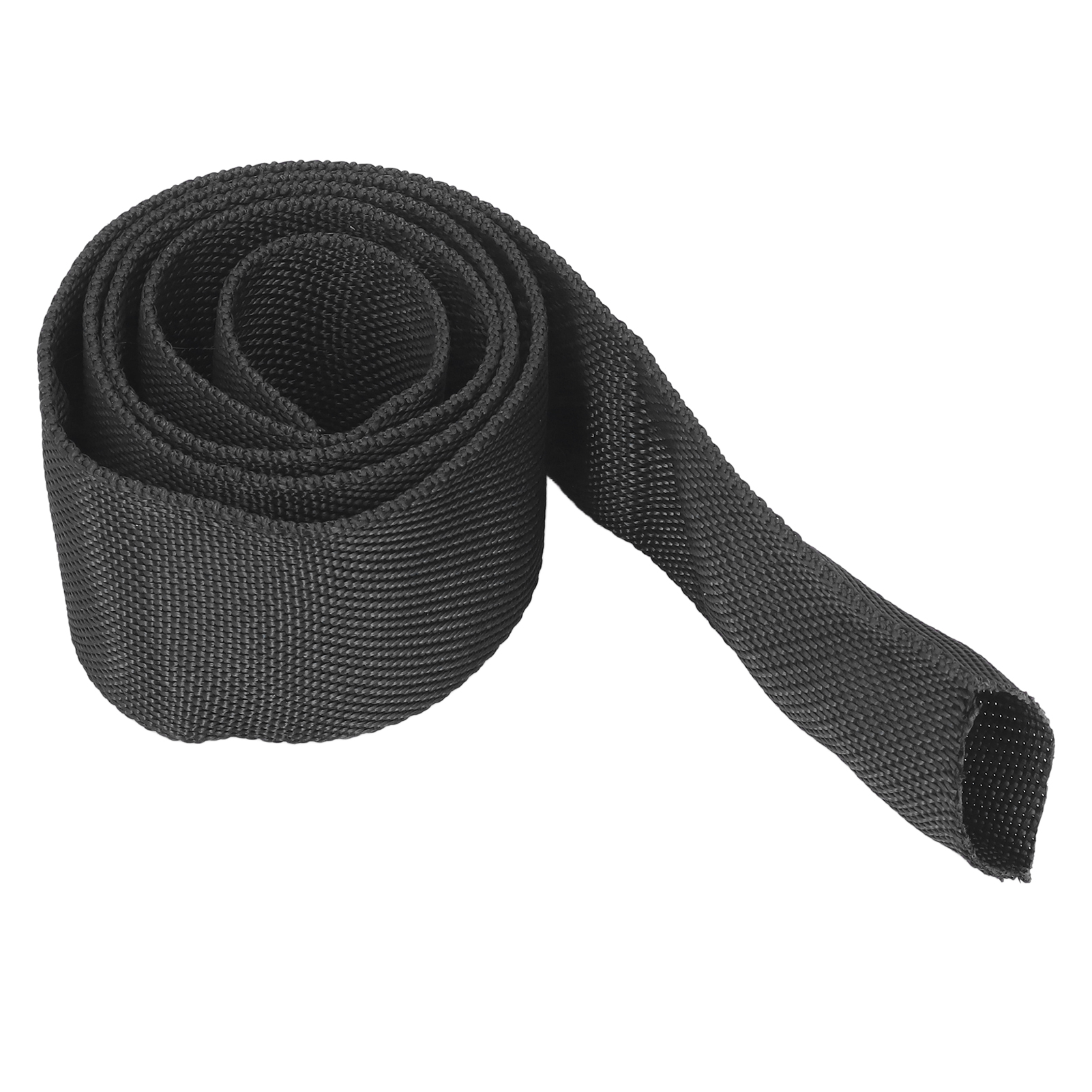 Schwarzer Polyester-schutzmantel Für Seilwindenseile, Universell Für 5 Cm Breite Seile.