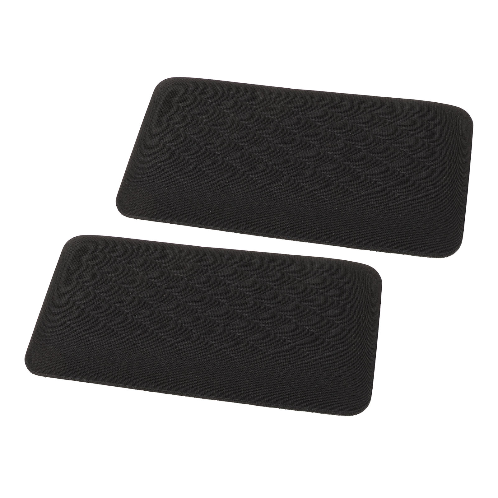 Set Aus 2 Auto-beinschutzkissen, Aus Weichem Schwamm, Universell, Für Die Mittelkonsole, Knie Und Ellbogen, Schwarz.