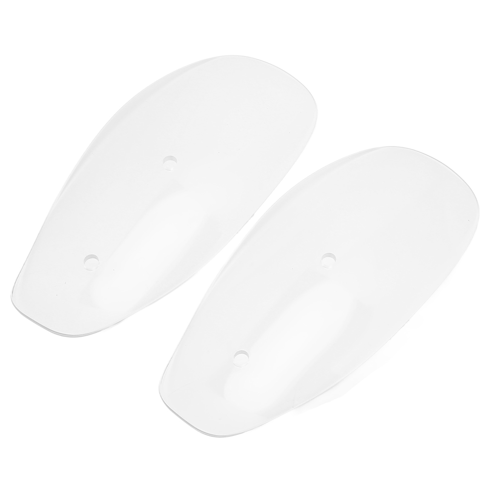 Set Mit 2 Motorrad-handschützern, Wind- Und Kälteschutz, 10-mm-geradgewinde, Für Motorräder, Chopper Und Kombis. Transparent.