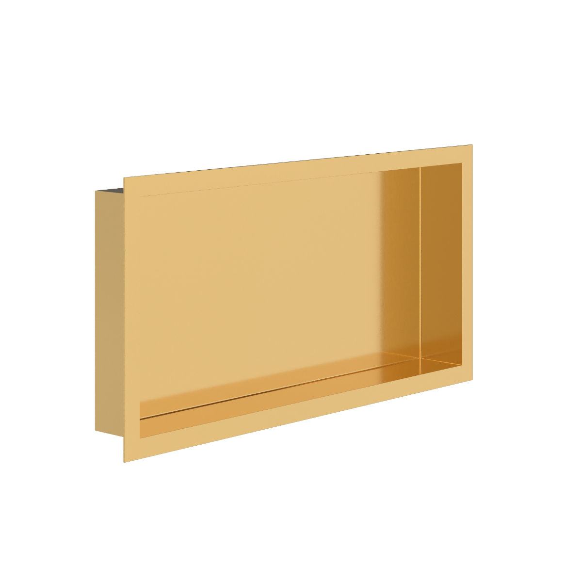 Bc-elec - Nhna306010-gold Einbaubarer Dusch-nischen Aus Gebürstetem Gold-edelstahl 30x60x10 Cm Mit 2 Cm Rand, Wandnische Für Das Badezimmer