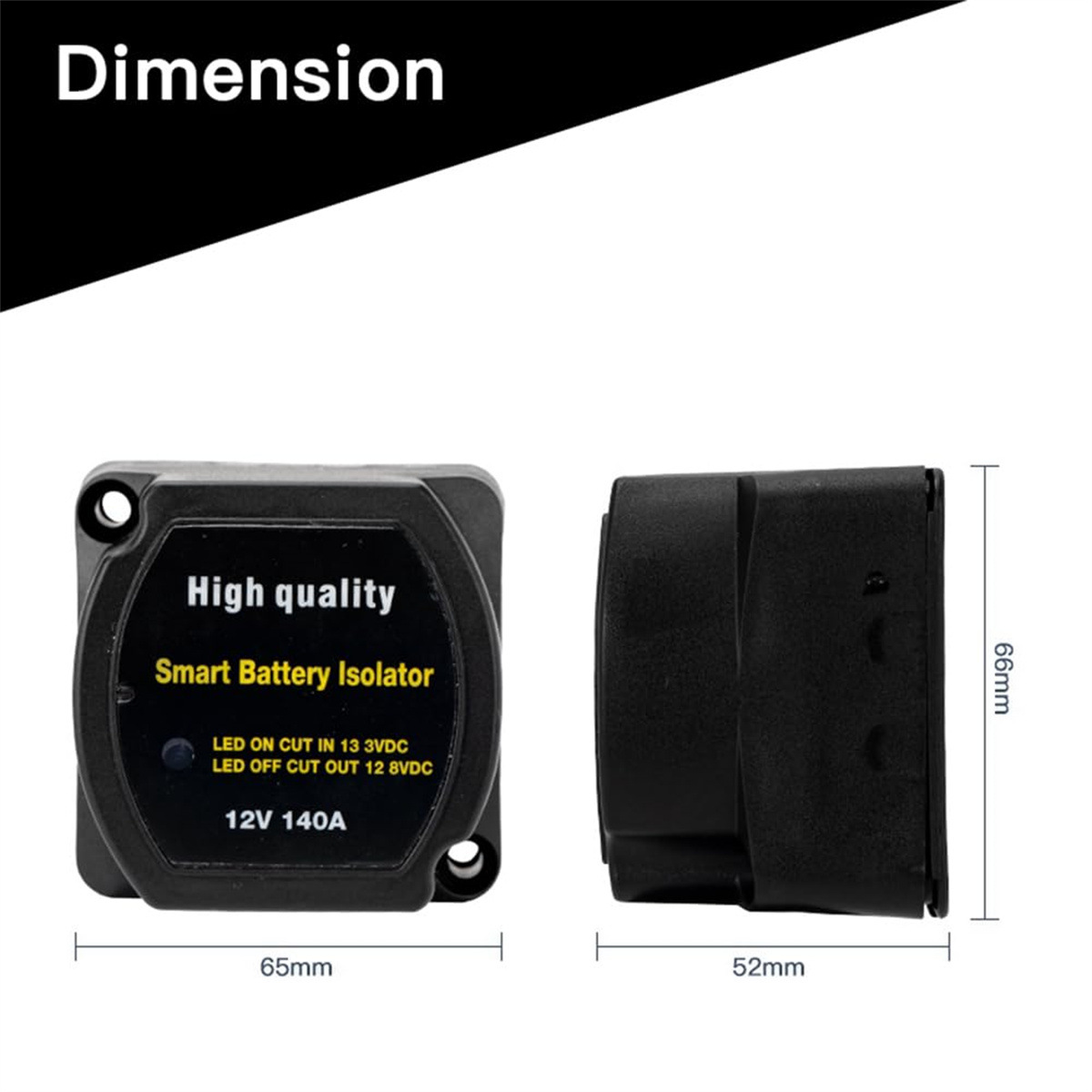 Intelligenter Dual-batterie-trennschalter Für Wohnmobile, 12 V, 140 A, Dual-batterie-relais, Vsr-controller, Ladegerät