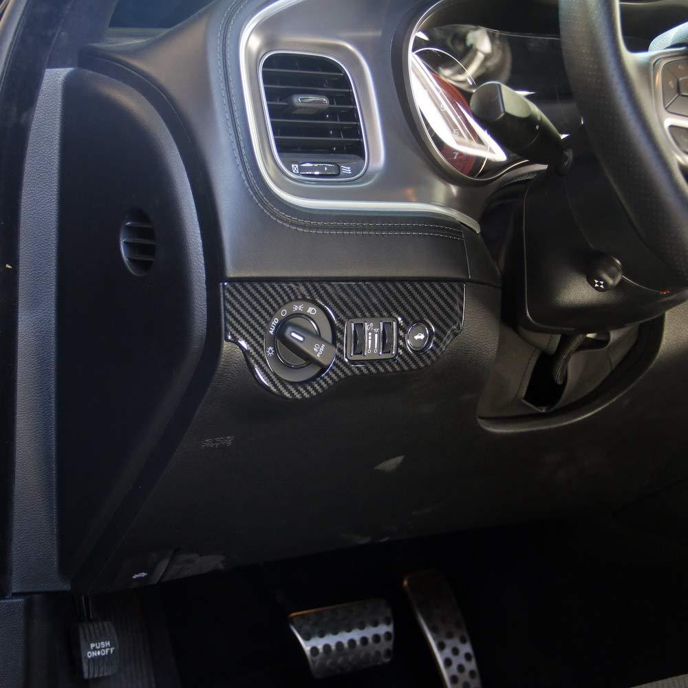 Interieurleisten Aus Kohlefaser Für Das Scheinwerferschalterpanel Des Dodge Challenger.