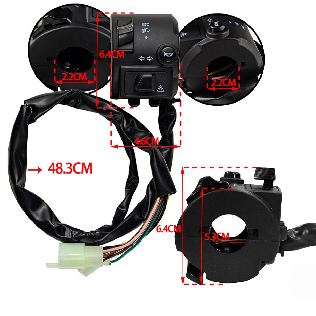 Motorrad-modifikationsteile Mt15 R3 Lenkerschalter, Hupe, Start-, Blink- Und Stoppschalter-baugruppe