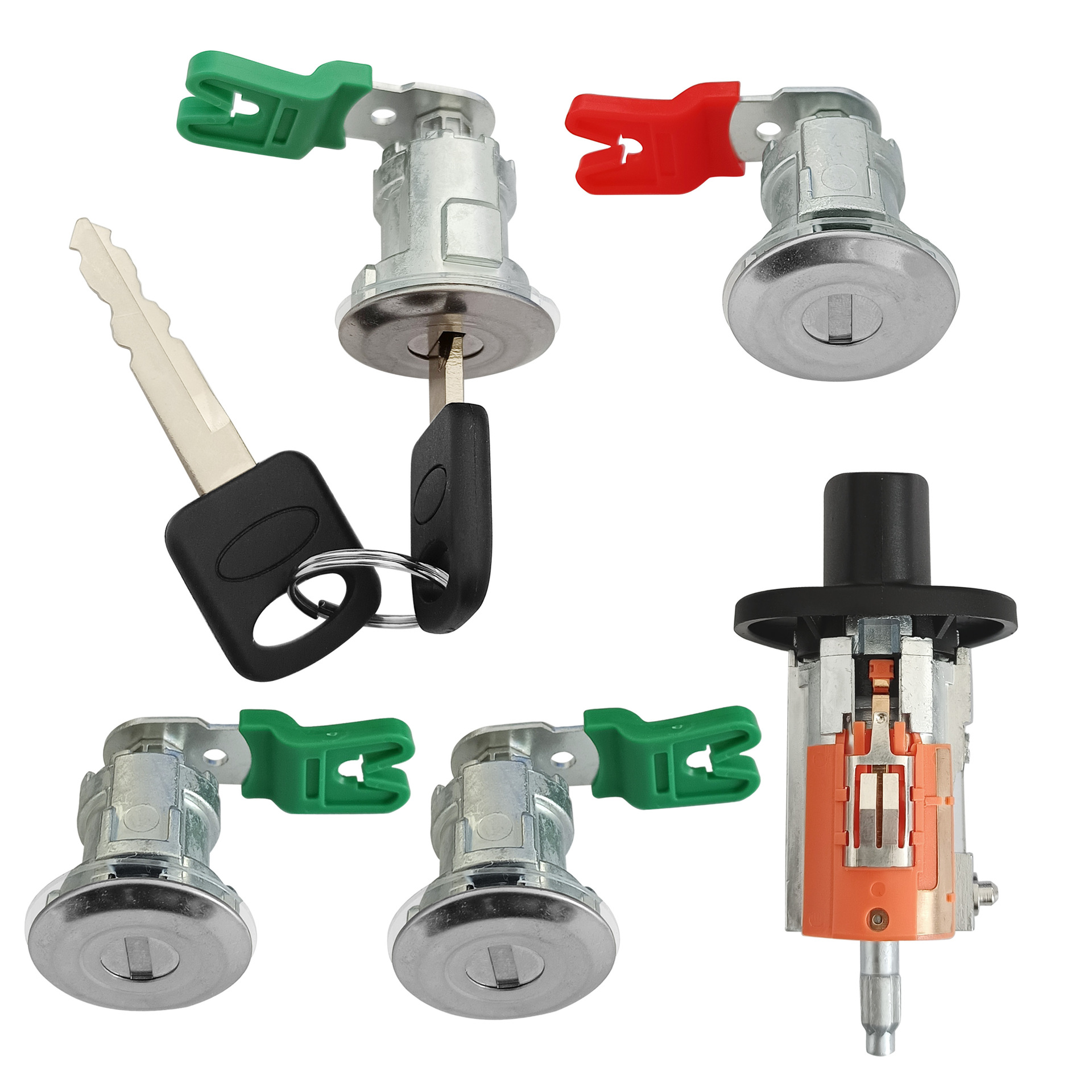 Zündschaltersatz Für Ford E-serie, Inklusive Zündzylinder Für 4 Türschlösser, Dl5886 703369 597638