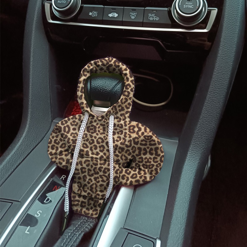 Amazons Neue Autoschalthebelabdeckung, Leopardenmuster-hoodie, Autoschalthebeldekoration, Autozubehör