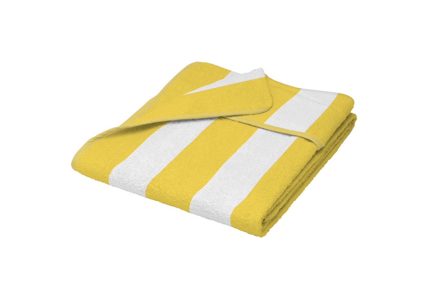 Handtuch Cassiss 200x75cm Gelb-weiß-gestreift Bild 2