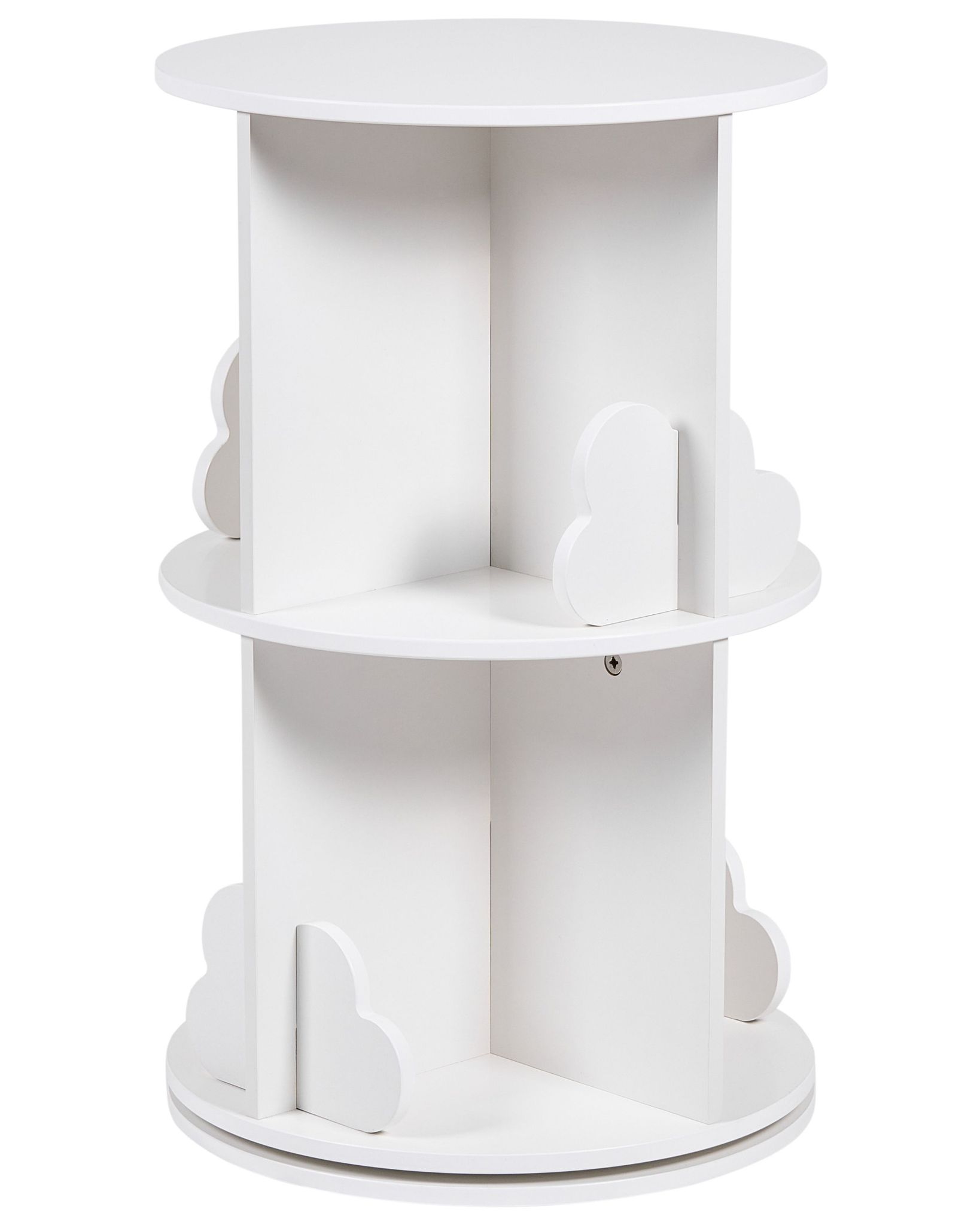 Drehbares Bücherregal Penola 65 Cm Weiß