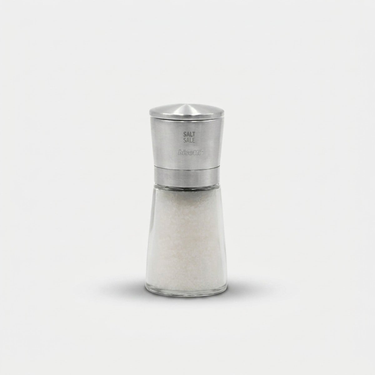 Salzmühle Aus Glas Und Edelstahl 13 Cm