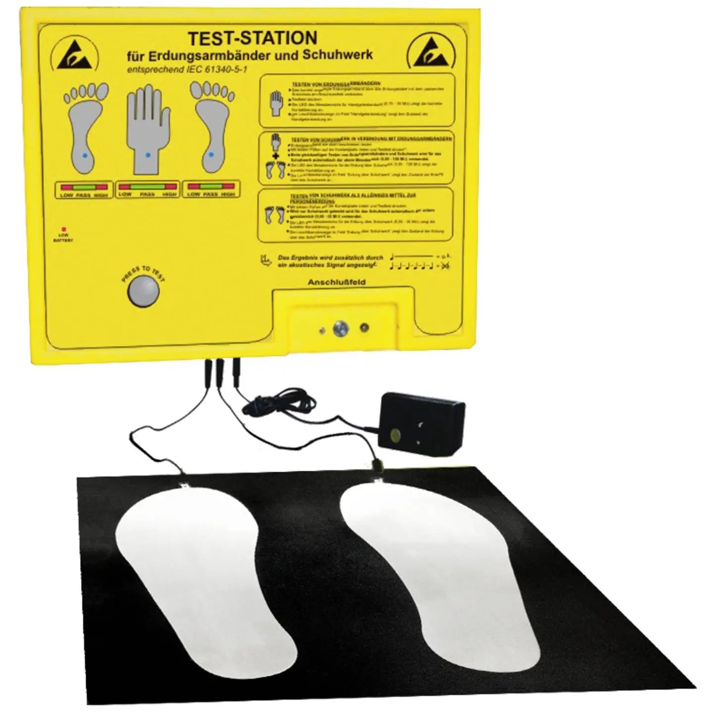 [gebraucht] B-ware Bjz Teststation Prüfstation Kit Armband Schuhteststation Esd Wandbefestigung