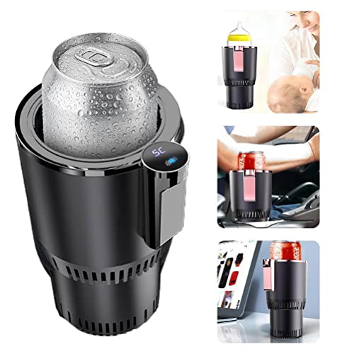 Cup 2-in-1 Auto Getränkekühler & -wärmer, Auto Kaffeebecher Kühler Wärmer, Thermoelektrischer Kühlbecher, Becherhalter Mit Kühl- Und Heizfunktion, Auto Kühlbecher (schwarz)
