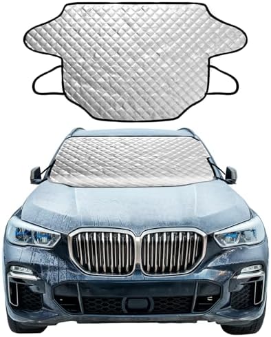 Frontscheibenabdeckung Winterabdeckung Sonnenschutz Faltbare 195x125 Cm Für Auto Suv Pkw Gegen Schnee Eis Frost Staub Uv-schutz