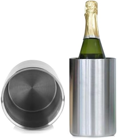 Weinkühler Edelstahl, Flaschenkühler, Weinflaschenkühler, Doppelwandiger Outdoor, Weinkühler - Eiswürfelkühler, Flaschenkühler Für Wein, Champagner Und Sekt Flaschen