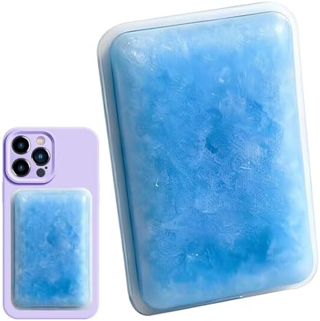 Phone Ice Pack Reusable, Long Lasting Thermal Tpu Material, Smartphone Back Cooling Pad, Mobile Overheating Reducer, Outdoor Vlog Home Travel, Office Camping Commuting