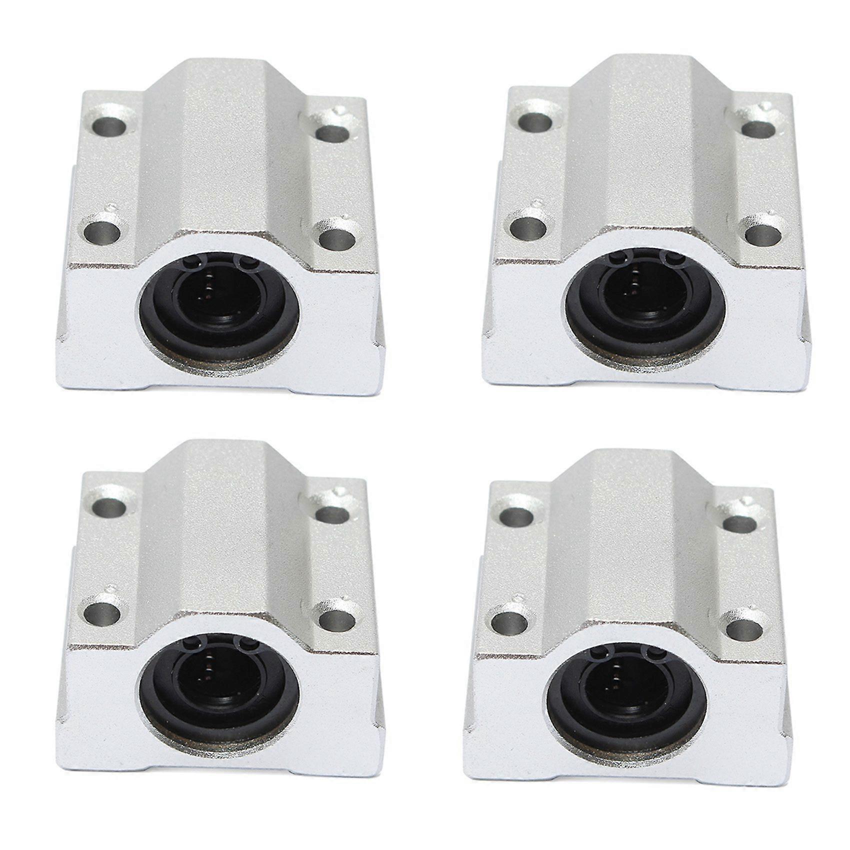 4x Scs10uu 10mm Linear-kugellager-gleitbuchsenblock Silber