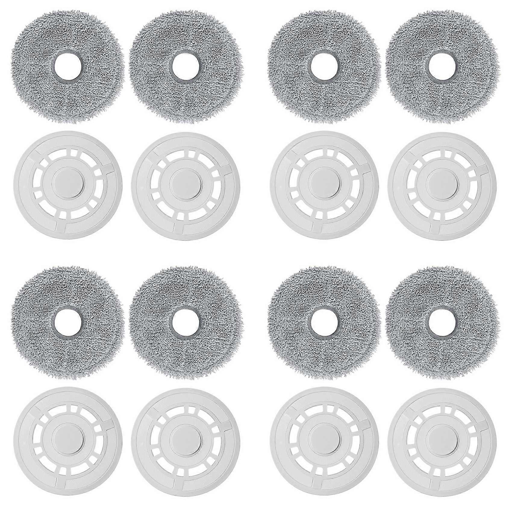 8x Wischmopptücher Mit Wischplatten Für Dreame L10 Ultra / L10s Pro / L10s Ultra / L10s Pro Ultra / L10 Prime Wischmopp