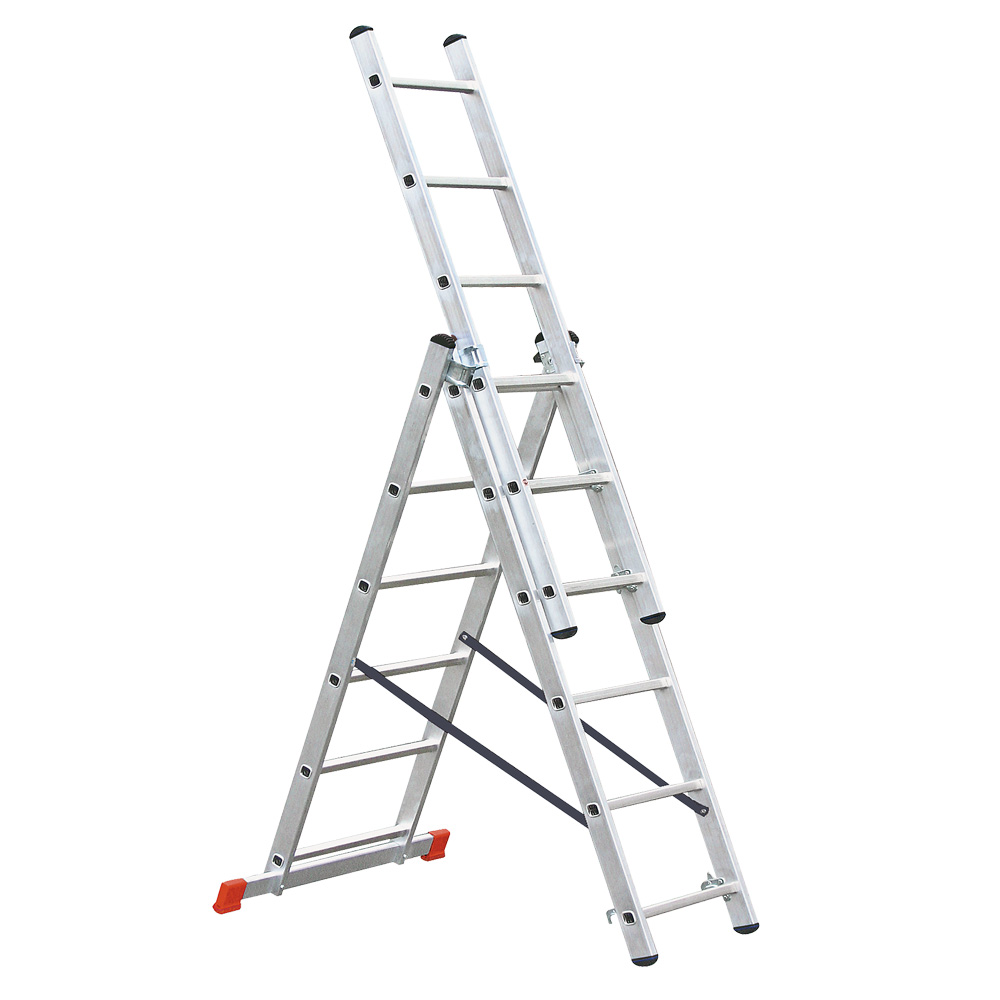 Brb Aluminium-vielzweck-leiter, Tragkraft 150 Kg (silber, 6)
