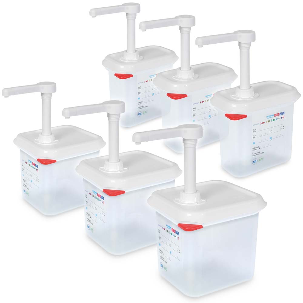Brb 2x 3 Pumpspender, 3x Pumpspender 1,5 Liter + 3x Pumpspender 2,6 Liter