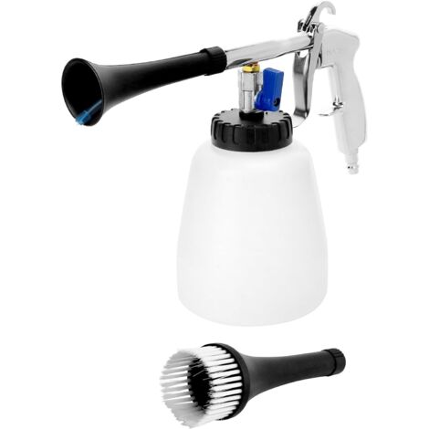 Bunthaus Autoreinigungspistole 6-9,2 Bar, Druckluft-reinigungspistole Mit Schaumflasche Und Bürste, Für Fahrzeuginnenräume