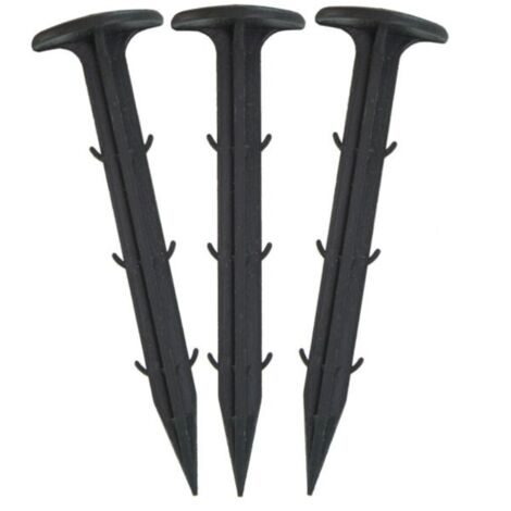 Bunthaus 100 X Gartenstecker Aus Kunststoff, Erdanker Für Mulchtuch, Haken Für Plane 110 Mm