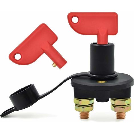 Bunthaus Autobatterie-trennschalter, 12/24 V, 500 A Max. Trennschalter, Kfz-notschalter Für Auto, Batterie-leistungsschalter, Lkw, Boot, Fahrzeuge